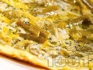 Рецепта Омлет с яйца, зелен фасул, тиква и синьо сирене на фурна